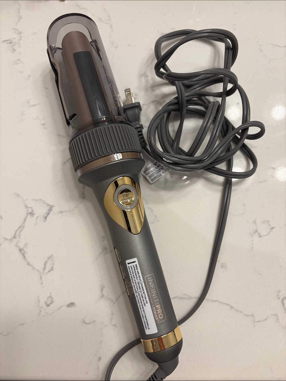 Infinitipro by Conair Gray & Gold Automatic Hair Curler